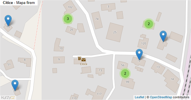 Citice - mapa firem
