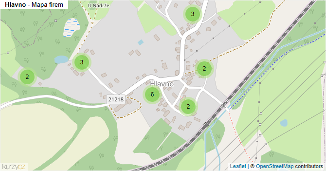 Hlavno - mapa firem