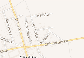 Škroupova v obci Cítoliby - mapa ulice