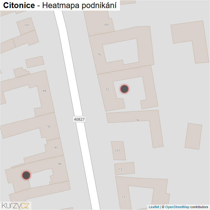 Mapa Citonice - Firmy v obci.