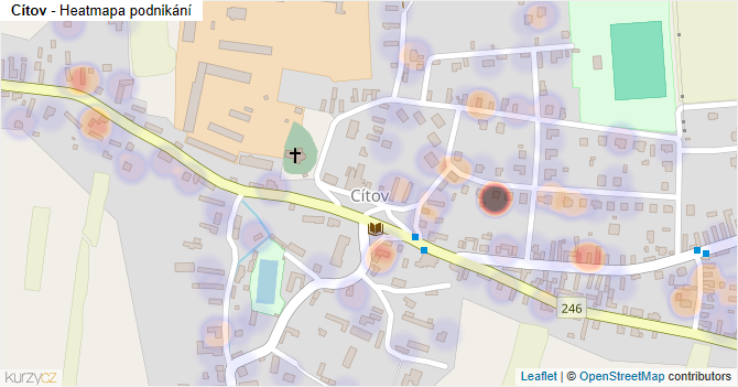 Cítov - mapa podnikání