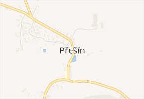 Přešín v obci Čížkov - mapa části obce