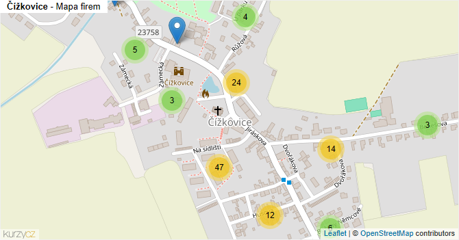 Čížkovice - mapa firem