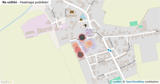 Na sídlišti - mapa podnikání