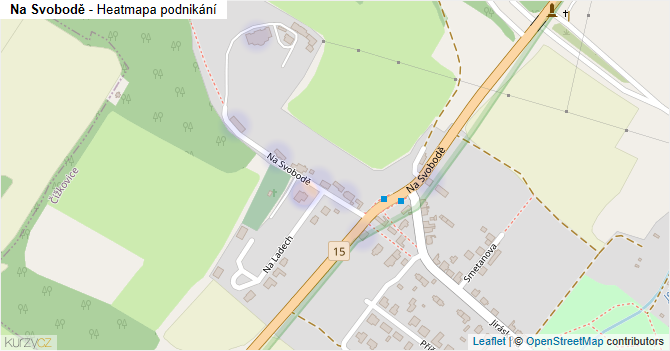 Na Svobodě - mapa podnikání