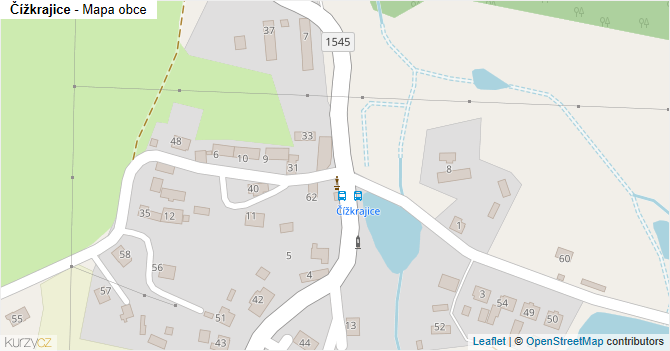 Čížkrajice - mapa obce