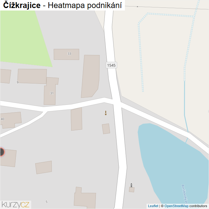 Mapa Čížkrajice - Firmy v obci.