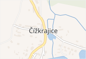 Čížkrajice v obci Čížkrajice - mapa části obce