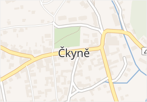Čkyně v obci Čkyně - mapa části obce