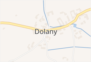 Dolany v obci Čkyně - mapa části obce