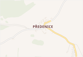 Předenice v obci Čkyně - mapa části obce