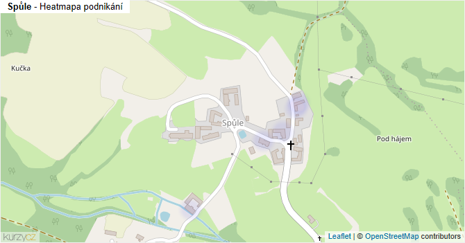 Spůle - mapa podnikání