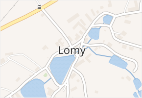 Lomy v obci Člunek - mapa části obce