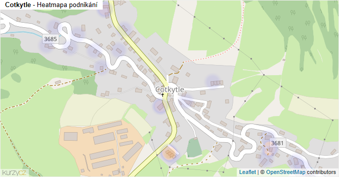 Cotkytle - mapa podnikání