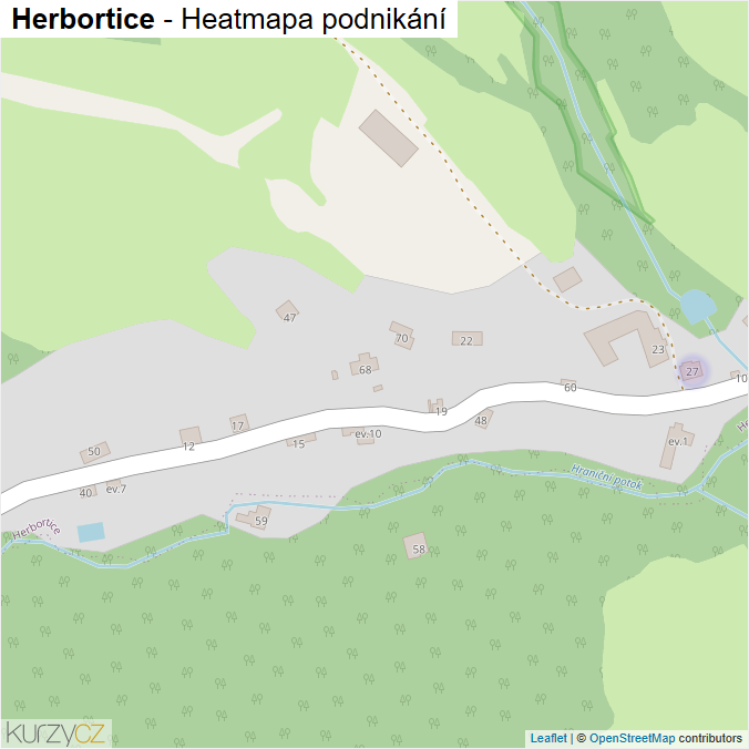 Mapa Herbortice - Firmy v části obce.