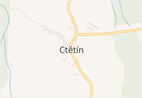 Ctětín v obci Ctětín - mapa části obce