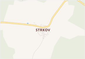 Strkov v obci Ctětín - mapa části obce