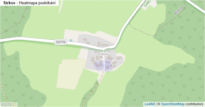 Strkov - mapa podnikání