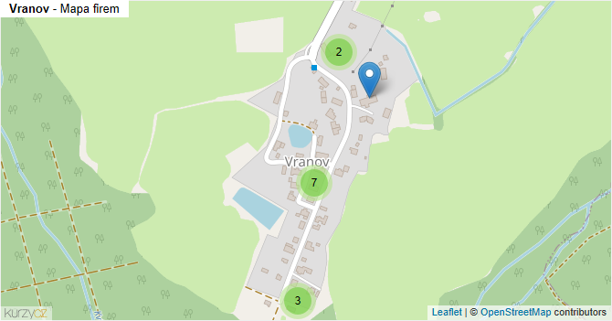Vranov - mapa firem