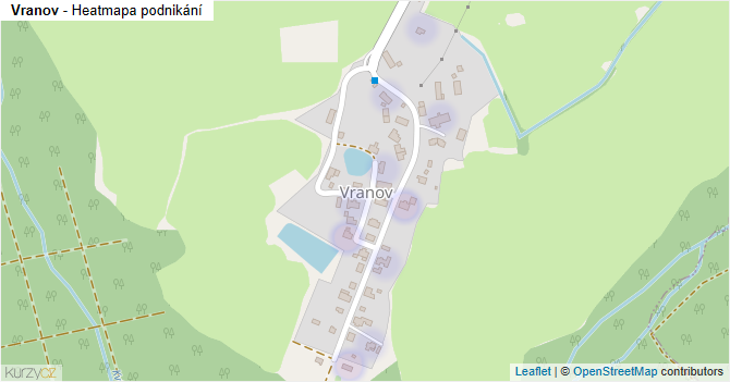 Vranov - mapa podnikání