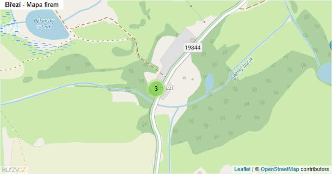Březí - mapa firem