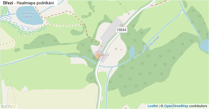 Březí - mapa podnikání