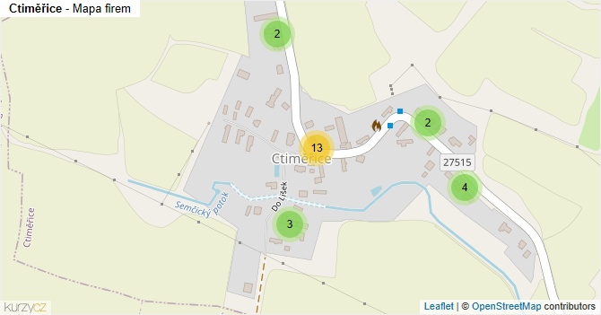 Ctiměřice - mapa firem