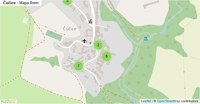 Čučice - mapa firem