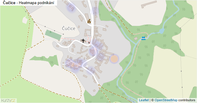 Čučice - mapa podnikání