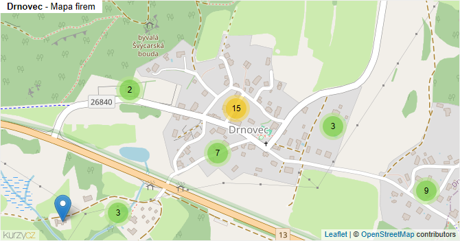 Drnovec - mapa firem
