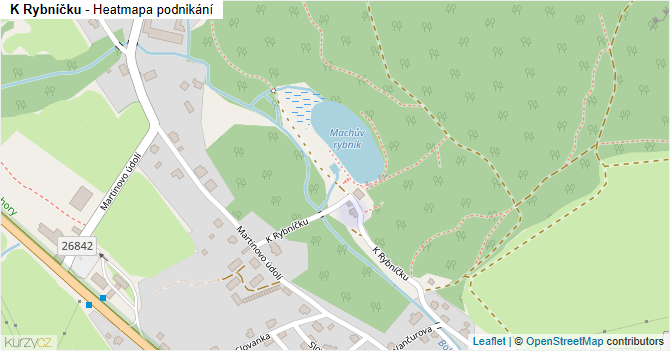 K Rybníčku - mapa podnikání