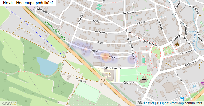 Nová - mapa podnikání