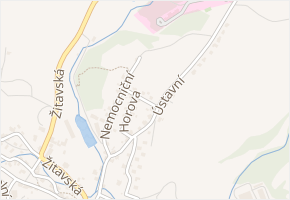 Pod Léčebnou v obci Cvikov - mapa ulice