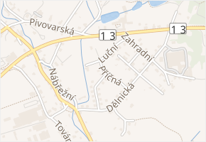 Příčná v obci Cvikov - mapa ulice