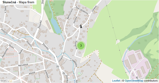 Slunečná - mapa firem