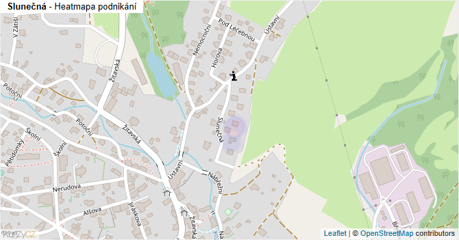 Slunečná - mapa podnikání