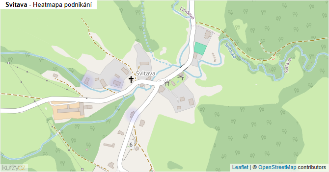 Svitava - mapa podnikání