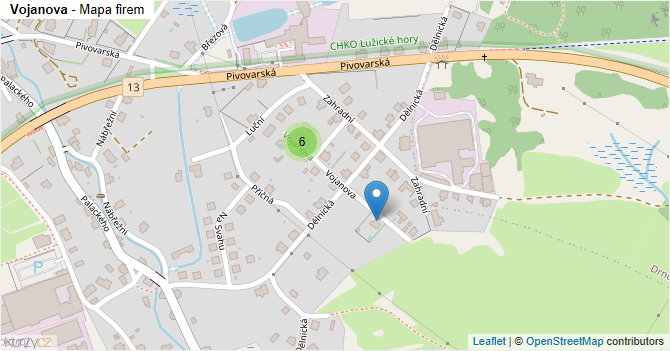 Vojanova - mapa firem