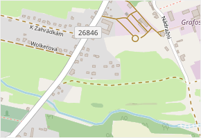 Za Internátem v obci Cvikov - mapa ulice