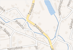 Žitavská v obci Cvikov - mapa ulice