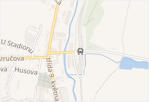 Anenská v obci Dačice - mapa ulice