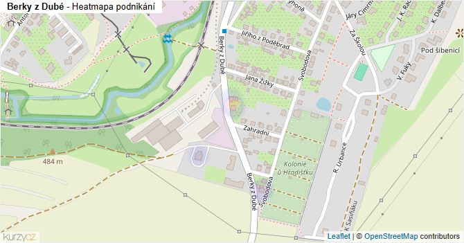 Berky z Dubé - mapa podnikání