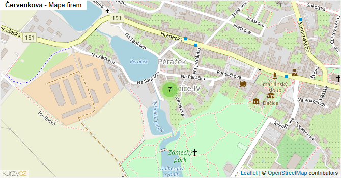 Červenkova - mapa firem