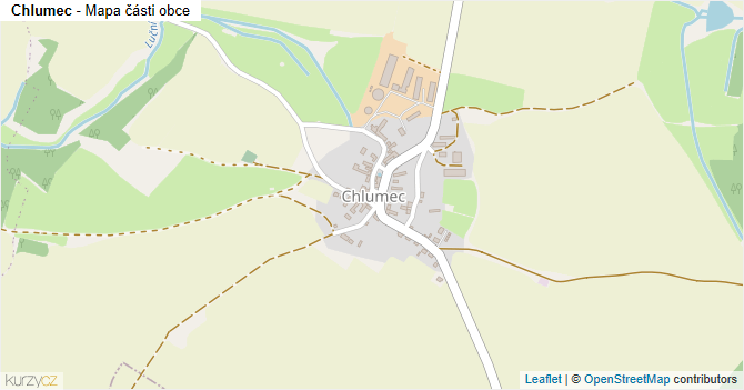 Chlumec - mapa části obce