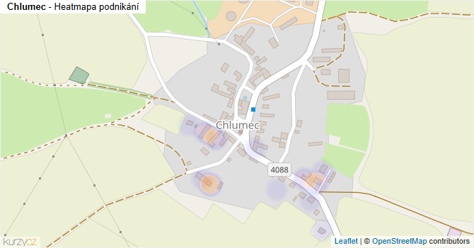 Chlumec - mapa podnikání