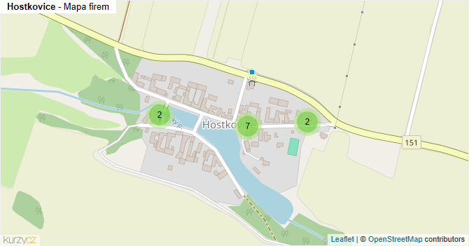 Hostkovice - mapa firem