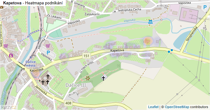 Kapetova - mapa podnikání