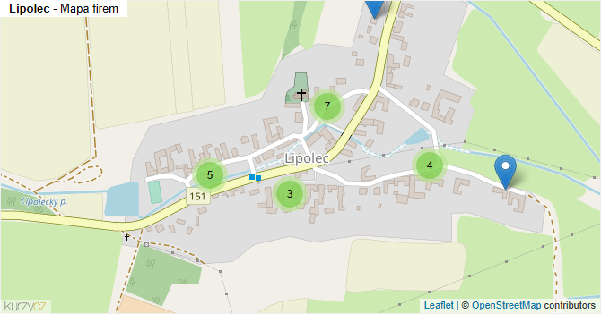 Lipolec - mapa firem