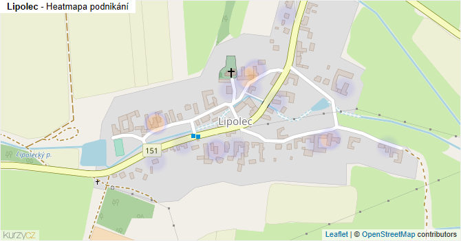 Lipolec - mapa podnikání