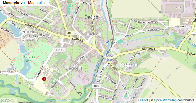 Masarykova - mapa ulice